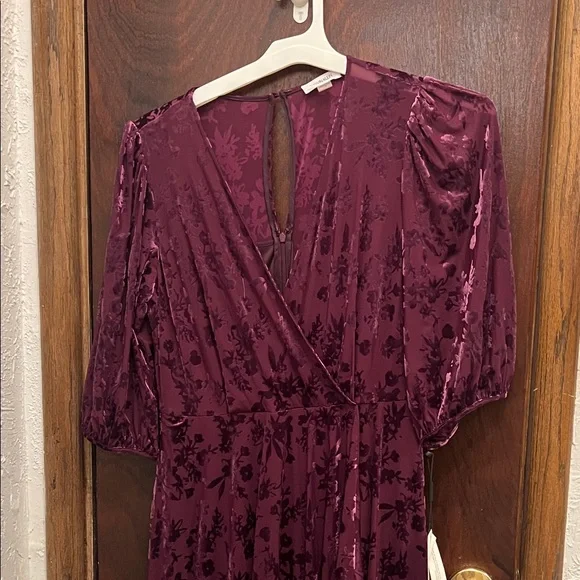 open lace back dress Zapaka Women A Line Homecoming Dress with Ruffles Purple Printed Short Prom Dress, Dark Purple / US14 main image 0